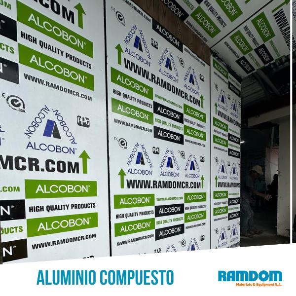 Aluminio Compuesto ACM Costa rica Ramdom Materials Alcobon